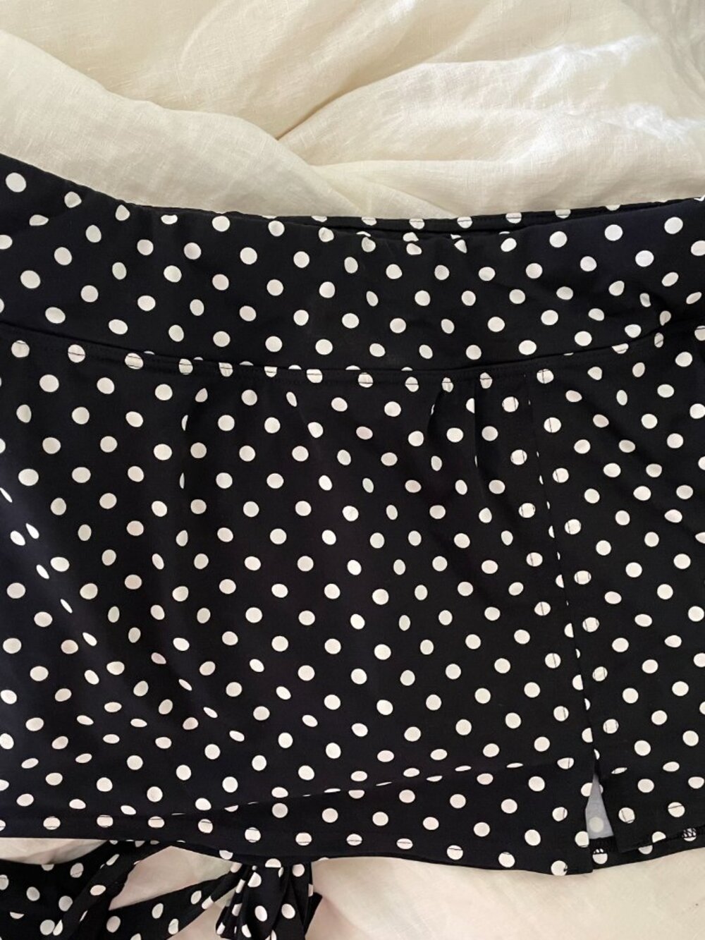 LANDS END 2-piece polka dot skirt swimsuit, sz 10 - Picture 7 of 9